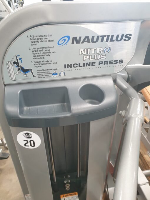 Nautilus Nitro plus Incline press - Afbeelding 4